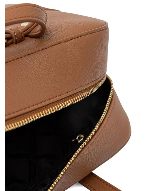 ARMANI EXCHANGE Brown Logo-Plaque Tote Bag