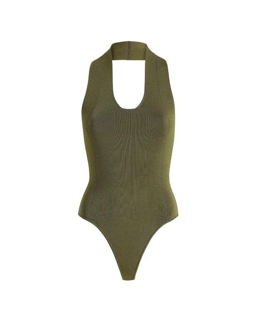 Khaite Green Toto Bodysuit
