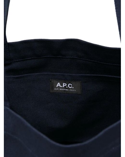 メンズ A.P.C. グラフィック トートバッグ Blue