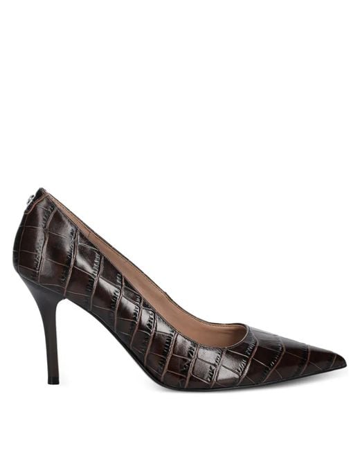 Guess Brown Pointy Crocodile Pumps