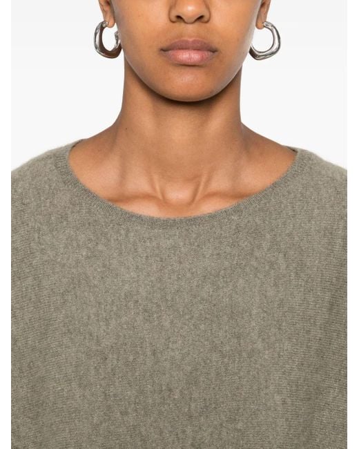 Kujten Natural Round-Neck Cashmere Jumper