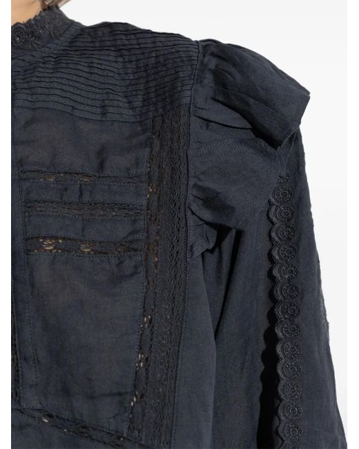 AllSaints Heather Blouse Blue