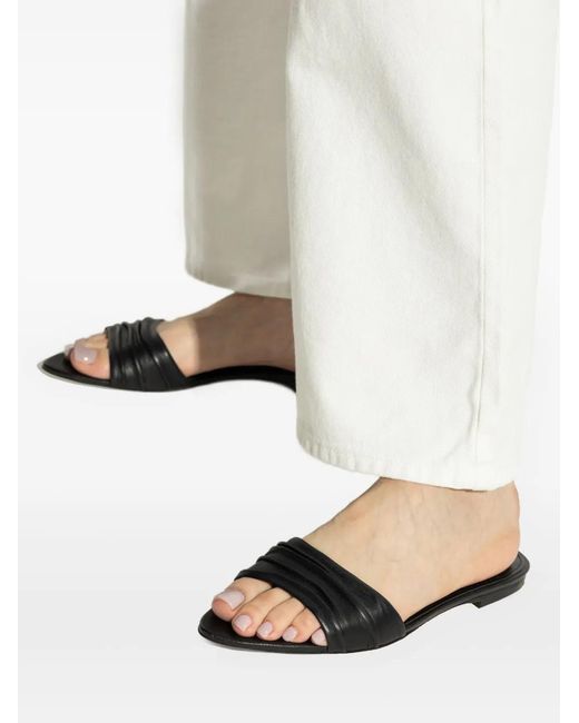 IRO Black Leather Sandals