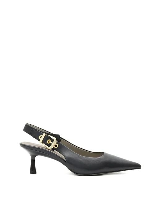 AllSaints Metallic Idiya Buckle-Strap Pumps