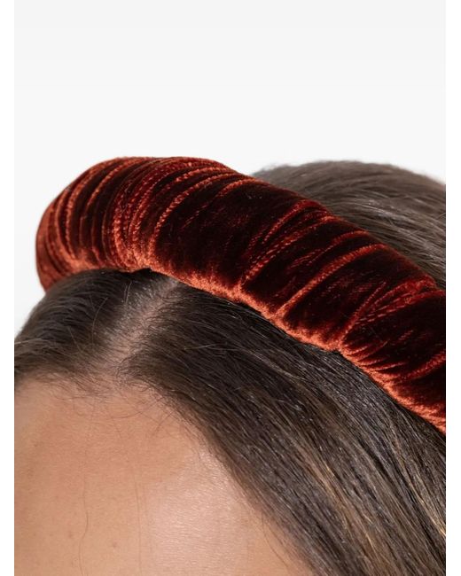 Jennifer Behr Brown Velvet Irene Headband
