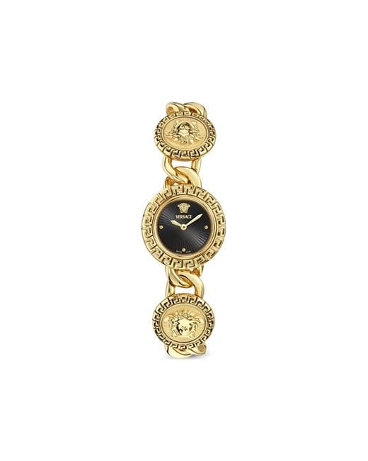Versace Metallic Medusa Chain-Link 28Mm Watch