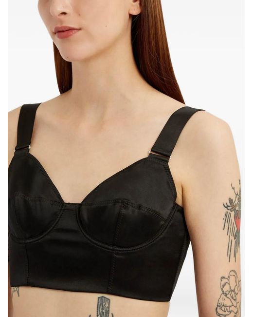 Erdem Black Corset Bra Top