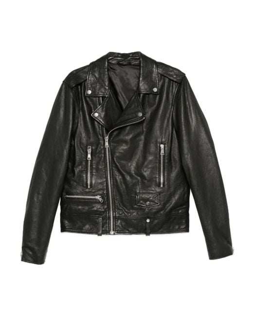 メンズ Eraldo ジップアップ ライダースジャケット Black