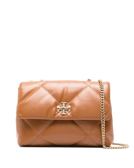 Tory Burch Pink Kira Schultertasche Mit Rautensteppung