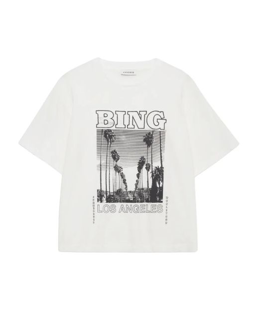 Anine Bing Louis Tシャツ White