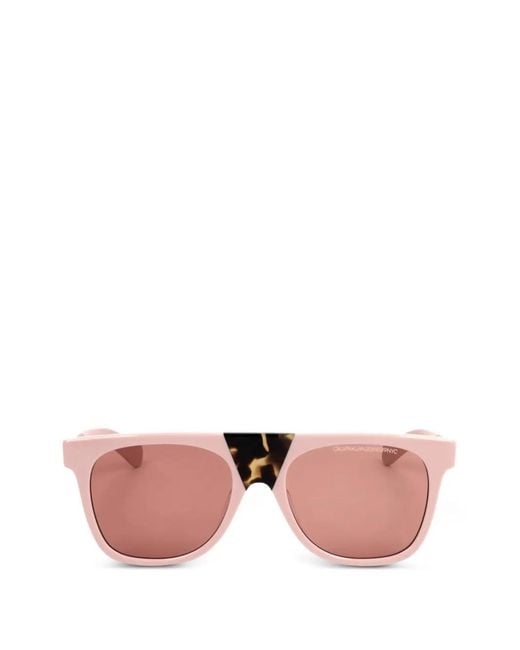 Calvin Klein Pink Lunettes De Soleil À Effet Écailles De Tortue
