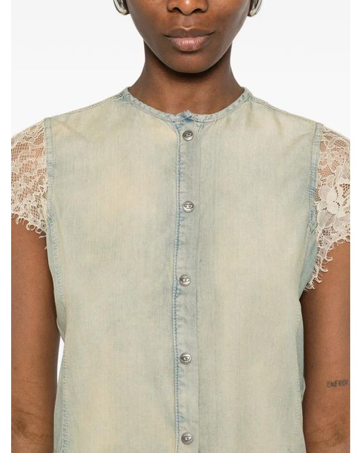 DIESEL White De-Malka- Camicia