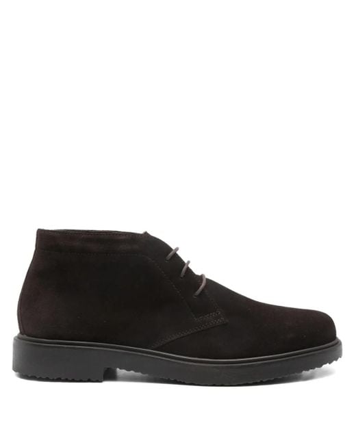 Stivaletti Stringati di Geox in Black da Uomo
