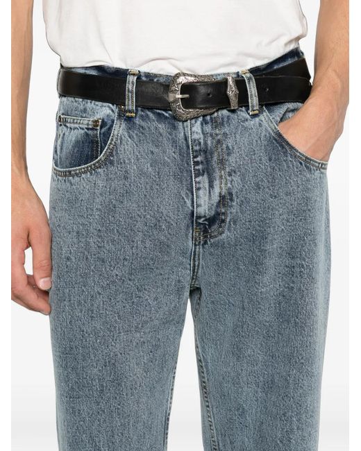 Second/Layer Blue Big Papi Straight-Leg Jeans for men