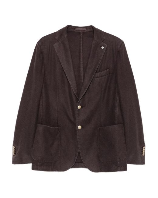 Blazer con bolsillo de parche L.b.m. 1911 de hombre de color Brown
