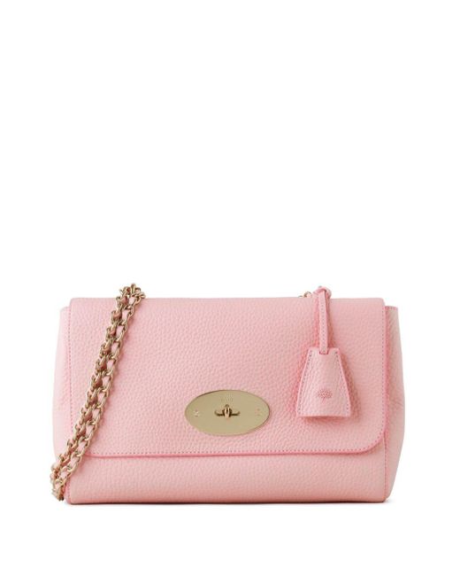 Mulberry Lily レザー ショルダーバッグ M Pink