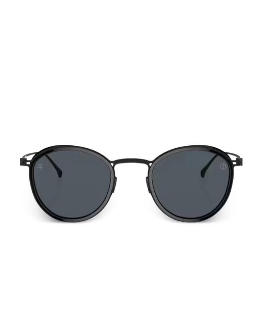 Giorgio Armani Blue Round-Frame Sunglasses for men