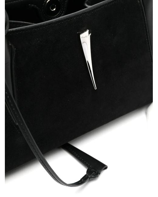Mugler Black Sac Porté Épaule À Ornements
