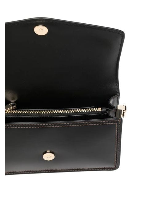 Aspinal Black Eliza Leather Mini Bag