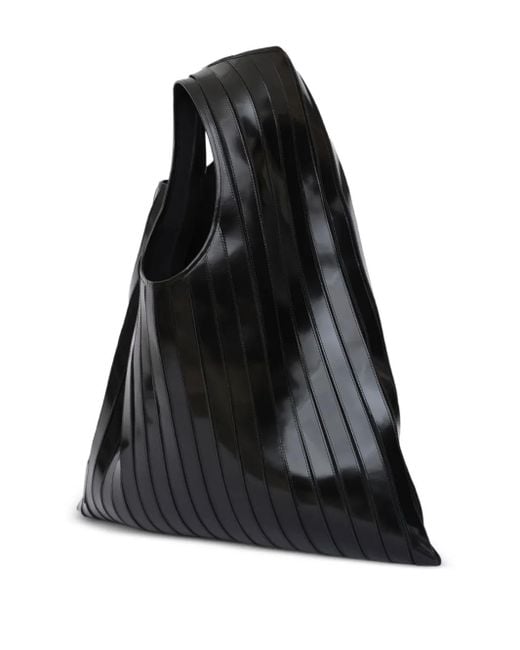 Louis-Gabriel Nouchi Black Ribbed Leather Tote Bag