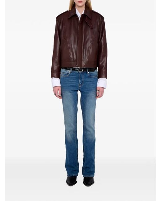 Zadig & Voltaire Brown Kimo Leather Jacket