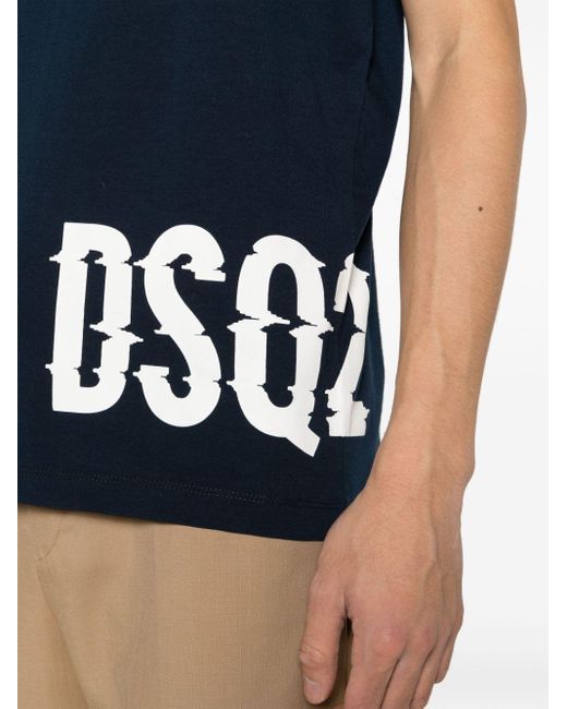 DSquared² Cool T-Shirt mit Logo-Print in Blue für Herren