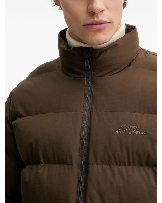 Les Deux Brown Noor Zip-Up Jacket for men