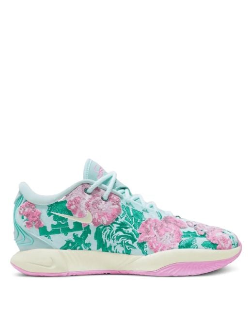 Nike Green Lebron Xxi Sneakers for men
