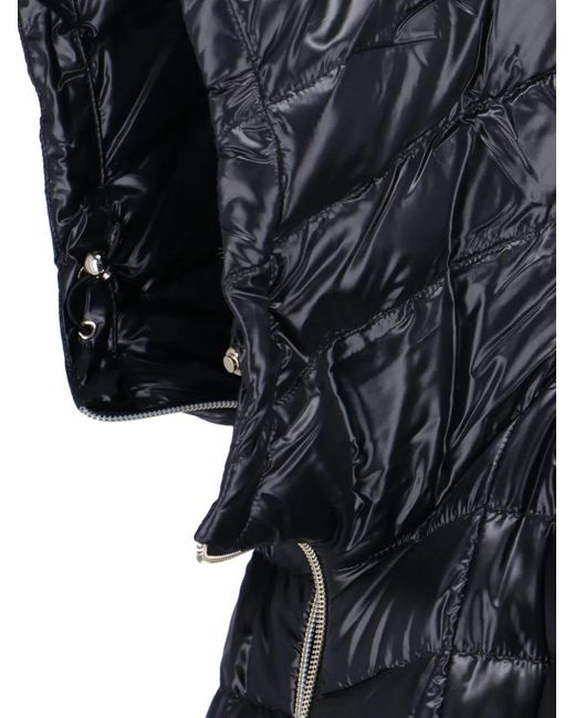Herno Blue A-Shape Hooded Coat