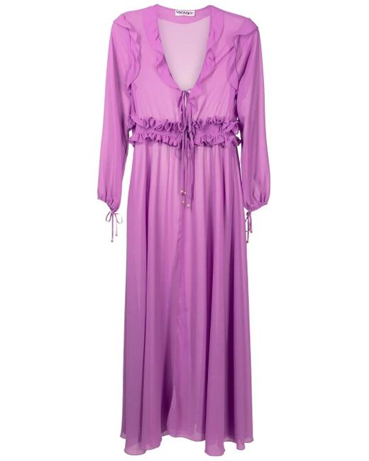 Robe De Plage À Volants Olympiah en coloris Purple