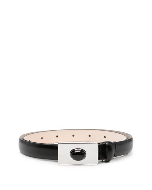 DEHANCHE White Signet Stone Belt