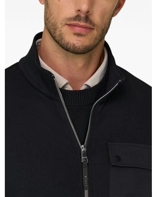 Boggi Black Full-Zip Sweatshirt for men