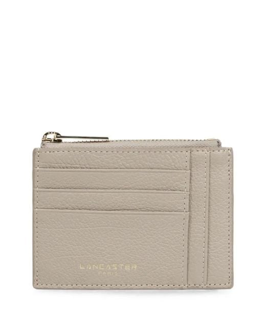 Lancaster Natural Pebbled Leather Wallet