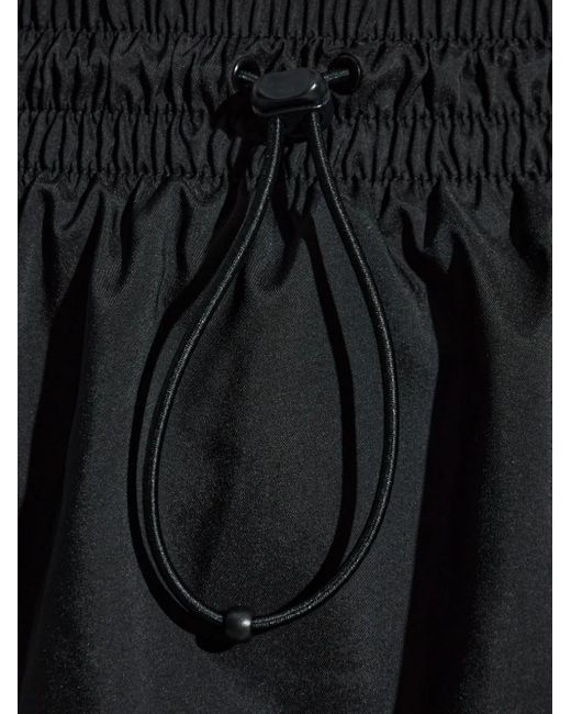 Adidas Black Three-Stripe Drawstring Trousers