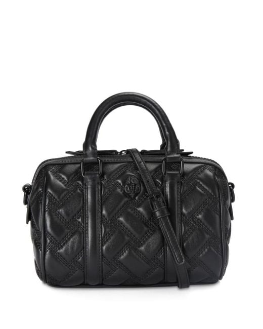 Kurt Geiger Black Small Kensington Boston Leather Handbag