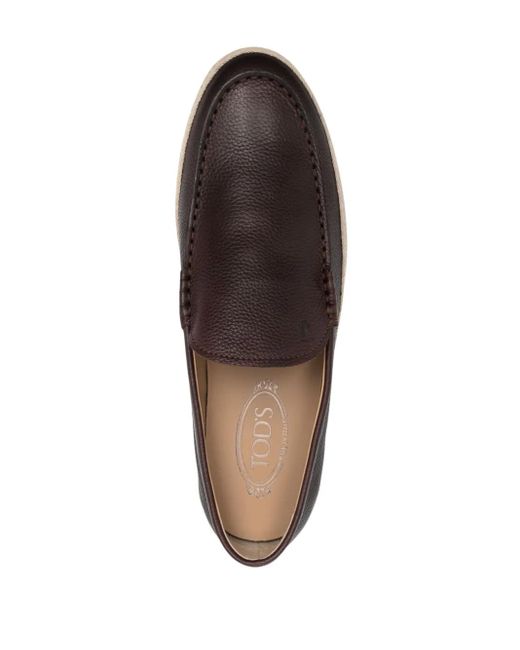 Tod's Loafer Mit Mandelförmiger Kappe in Gray für Herren