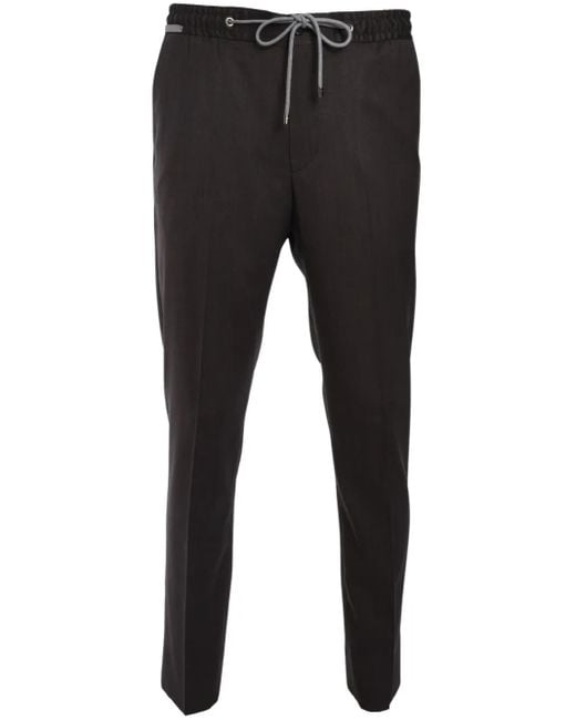 Corneliani Broek Met Toelopende Pijpen in het Black voor heren