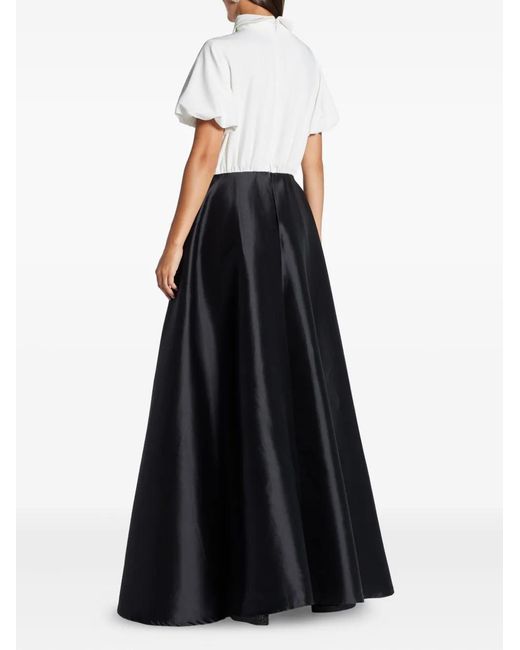 Greta Constantine Black Champneys Sequin-Panel Maxi Dress