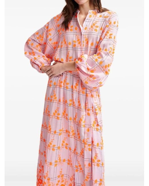 Essentiel Antwerp Red Hangeles Shirt Dress