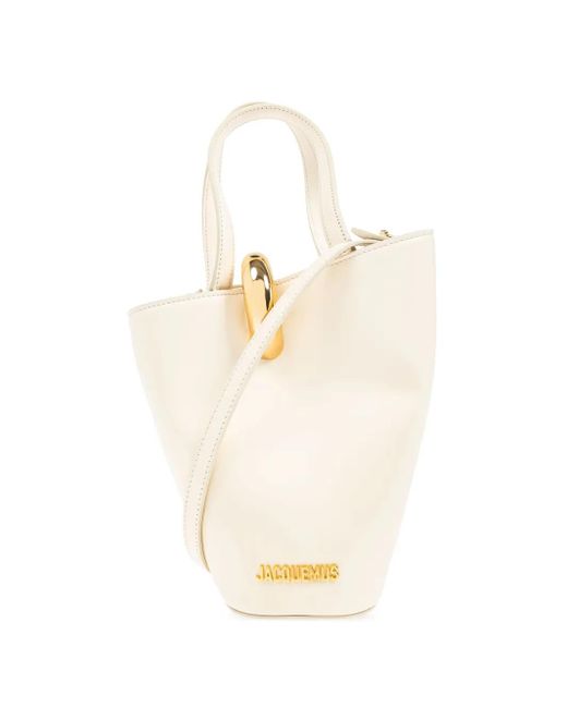 Jacquemus White Le Petit Bambola Tote Bag