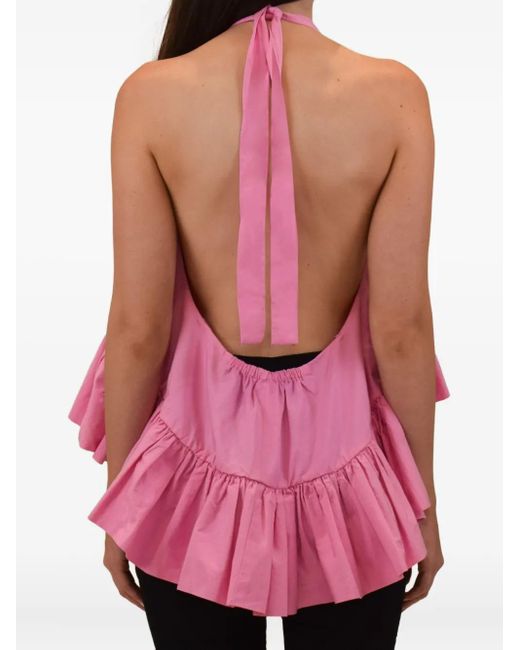 Azeeza Pink Winston Ruffled Top