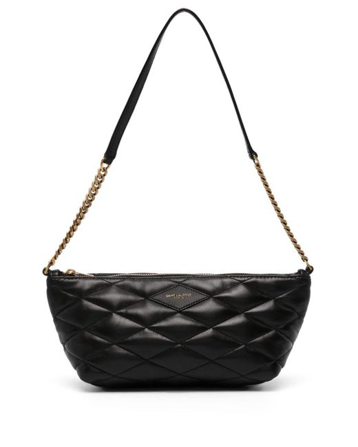 Saint Laurent Diamondquilted Leather Mini Bag in Black Lyst