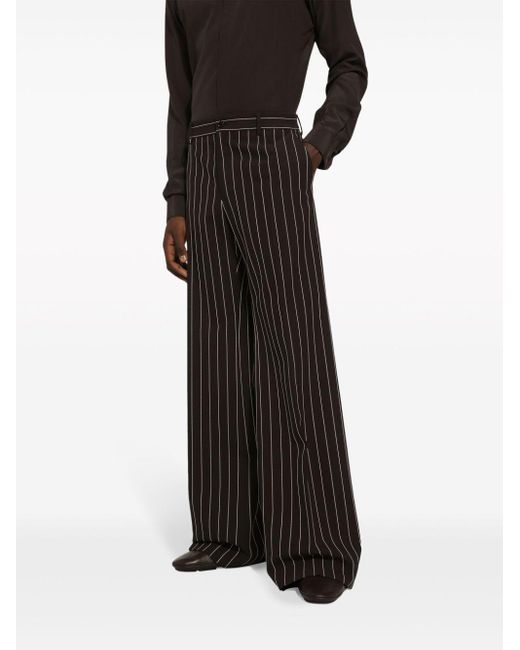 Pantalones anchos Dolce & Gabbana de hombre de color Black