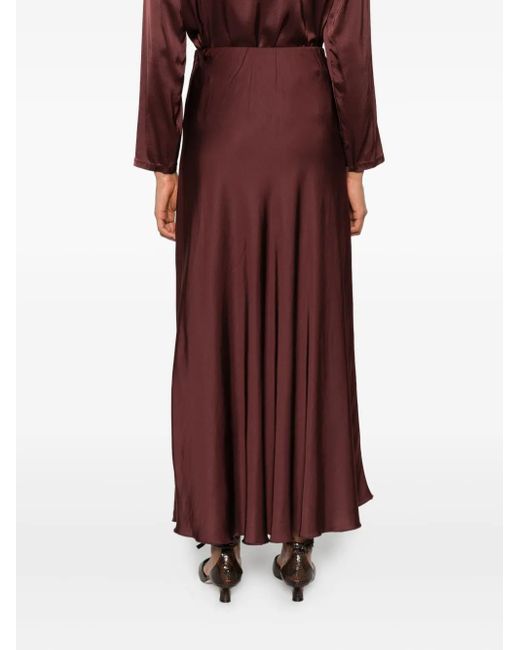 Daniele Fiesoli Purple A-Line Midi Skirt