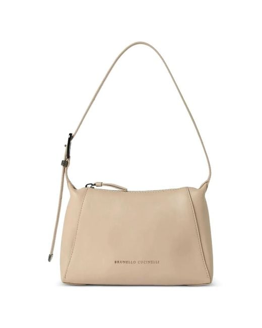 Brunello Cucinelli Natural Leather Shoulder Bag for men