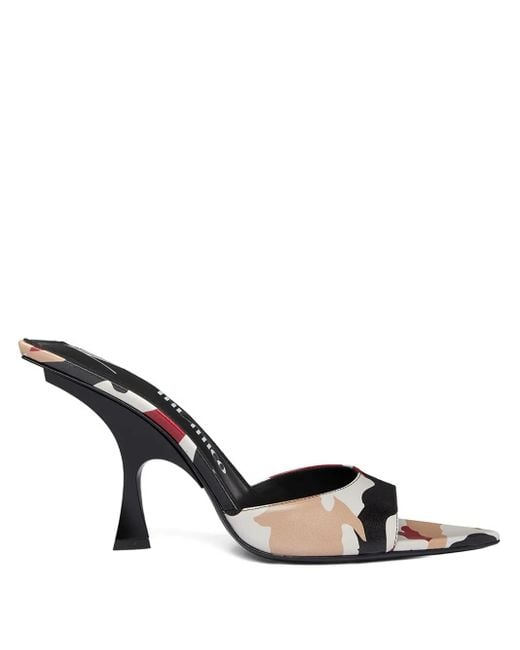 The Attico Metallic 95Mm Camouflage-Print Sandals