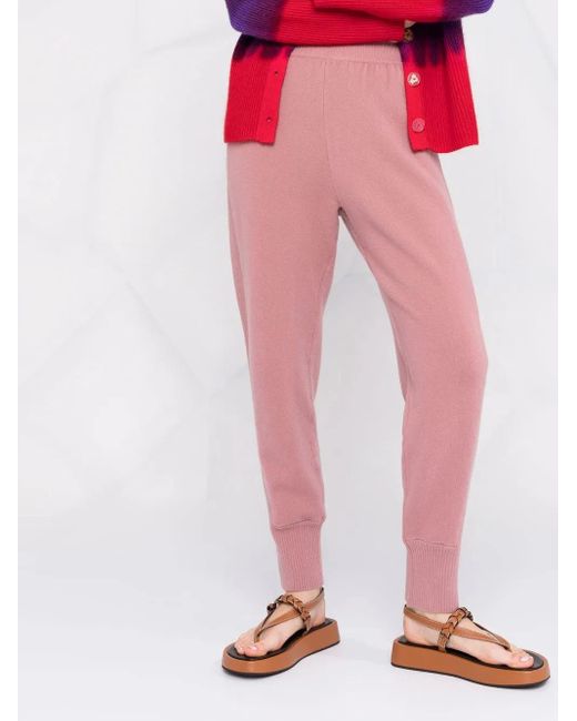 Pantalon De Jogging En Maille À Taille Haute Alberta Ferretti en coloris Pink