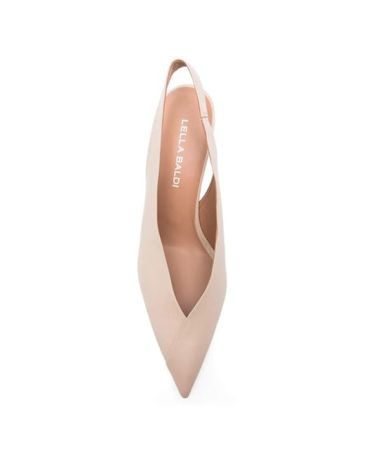 Pumps A Punta di Lella Baldi in Natural