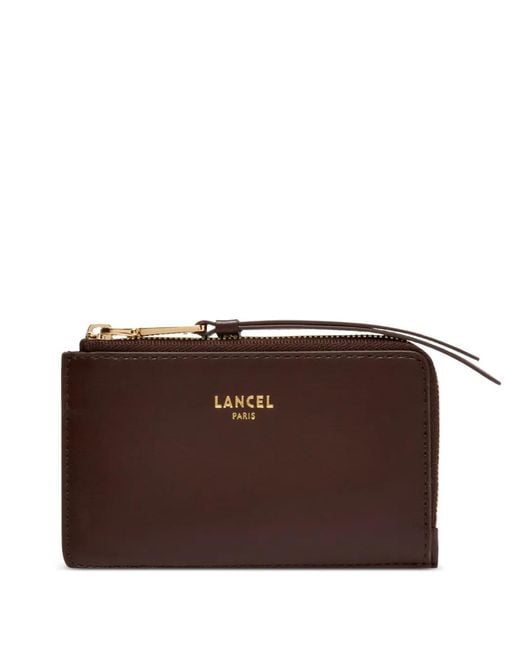 Lancel Brown Origami Zip Wallet