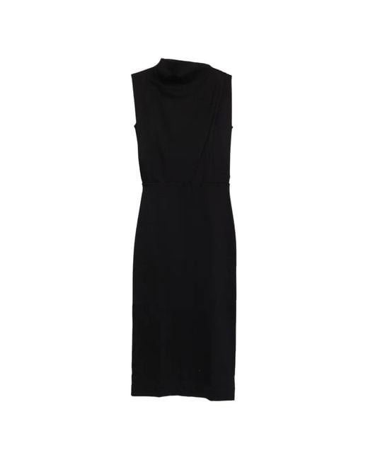 Soeur Black Robe Drapée Gemma À Design Sans Manches